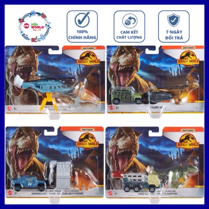 Xe mô hình Matchbox Khủng long Jurassic World Dominion Series FMY31.
