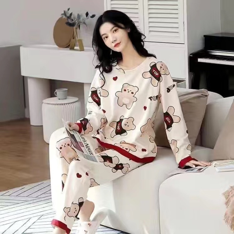 Bộ mặc nhà dài tay