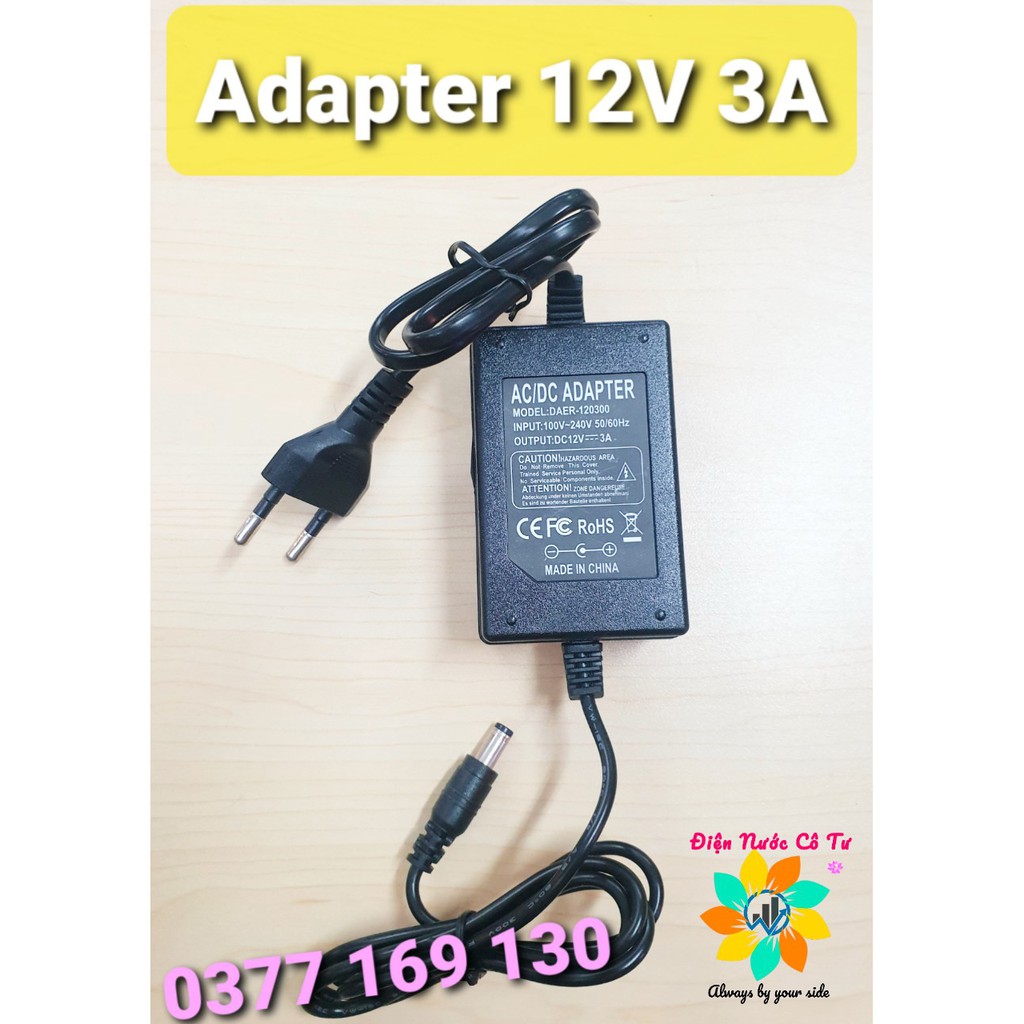 Nguồn Adapter 12V 3A 5A