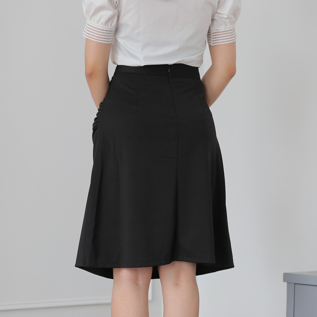 Chân Váy Dáng Chữ A, Chân Váy Thiết Kế Bèo Nhún Che Bụng Béo - Chất Liệu Chiffon Co Giãn - [ĐỦ SIZE] | BigBuy360 - bigbuy360.vn