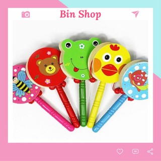 Trống Gỗ Cầm Tay  Bin Shop Đồ Chơi Dễ Thương Cho Bé Yêu