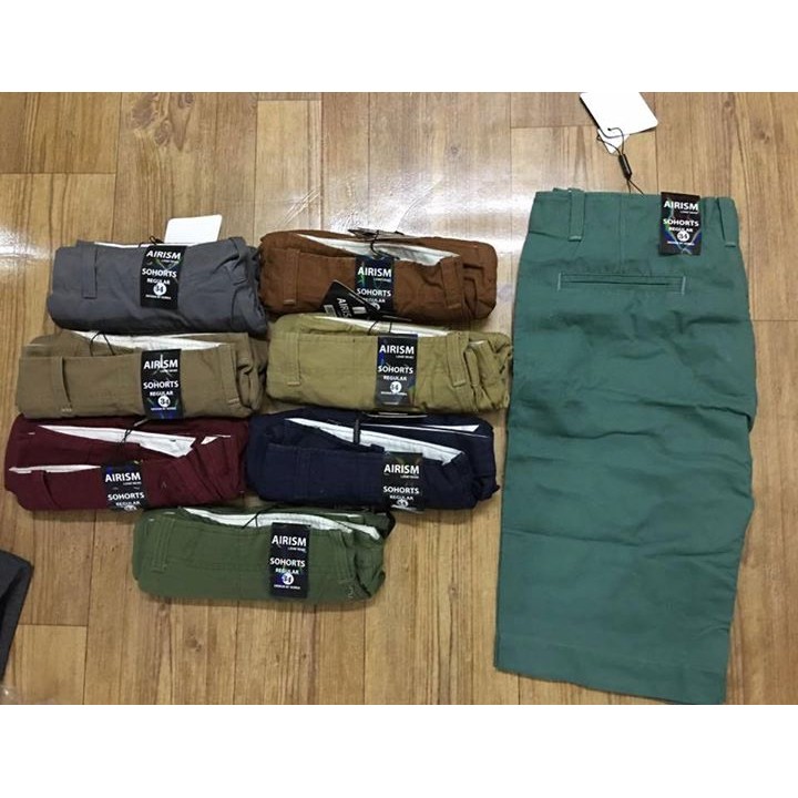 Quần short kaki nam AIRISM hàng mới về, toàn màu đẹp đây
