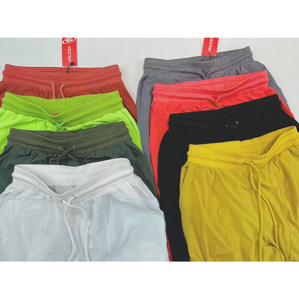 Quần Dài Jogger Thể Thao Nhún, Chất Xi Dù Co Giãn Nhẹ Siêu Đẹp