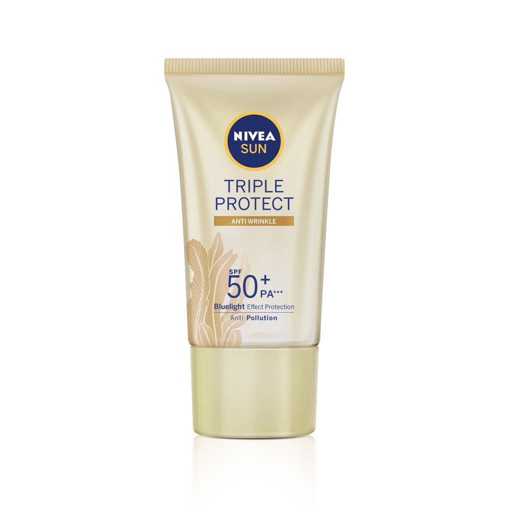 Kem Chống Nắng Dưỡng Da Chống Lão Hóa NIVEA SUN Triple Protect Anti Wrinkle SPF50+ PA+++ 40ML - 85546