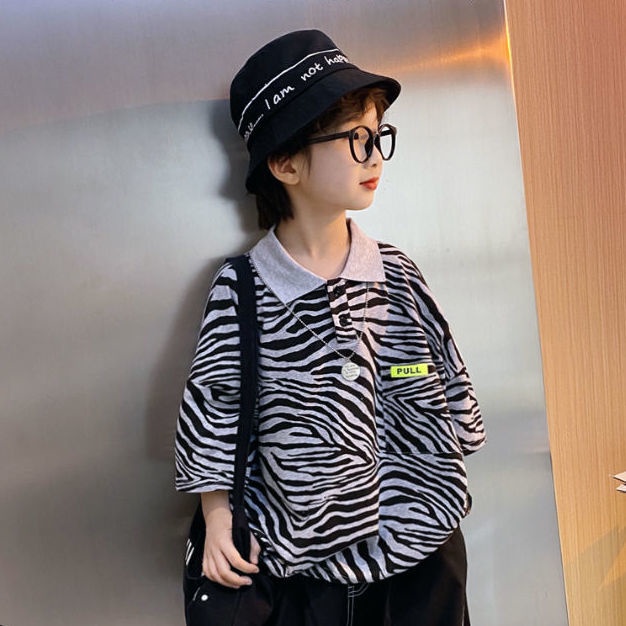 #Năm Khuyến Mãi Một#Trang Phục Trẻ Em Phong Cách Mới#Hàng Mới Đã Sẵn Sàng#Áo Thun POLO Ngắn Tay Họa Tiết Ngựa Vằn Thời Trang Cho Bé Trai#Bộ Đồ Thời Trang Xinh Xắn Cho Bé#Phong Cách Mới Mùa Hè#Bộ Đồ Thời Trang Xinh Xắn Cho Bé