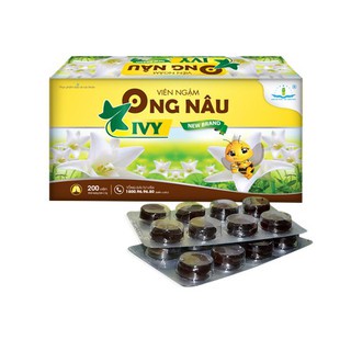Viên Ngậm Ong Nâu IVY giúp bổ phế, giảm ho, rát họng khản tiếng,...