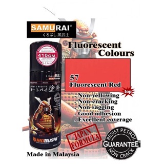 57-xịt samurai màu đỏ huỳnh quang