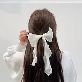 Dây buộc tóc nơ voan hottrend 2021