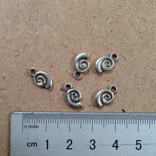 10 Mặt charm kity - ốc - voi xi bạc
