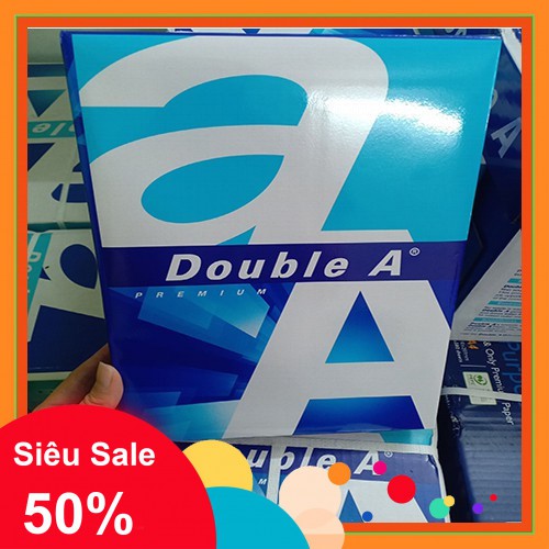 -Giấy In A4 Double A 70GSM (đủ 500 tờ)[Giá Tốt Nhất]