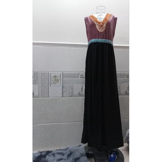 đầm maxi thun cho ng lớn tuổi, v1:dưới 92, v2 dưới 76