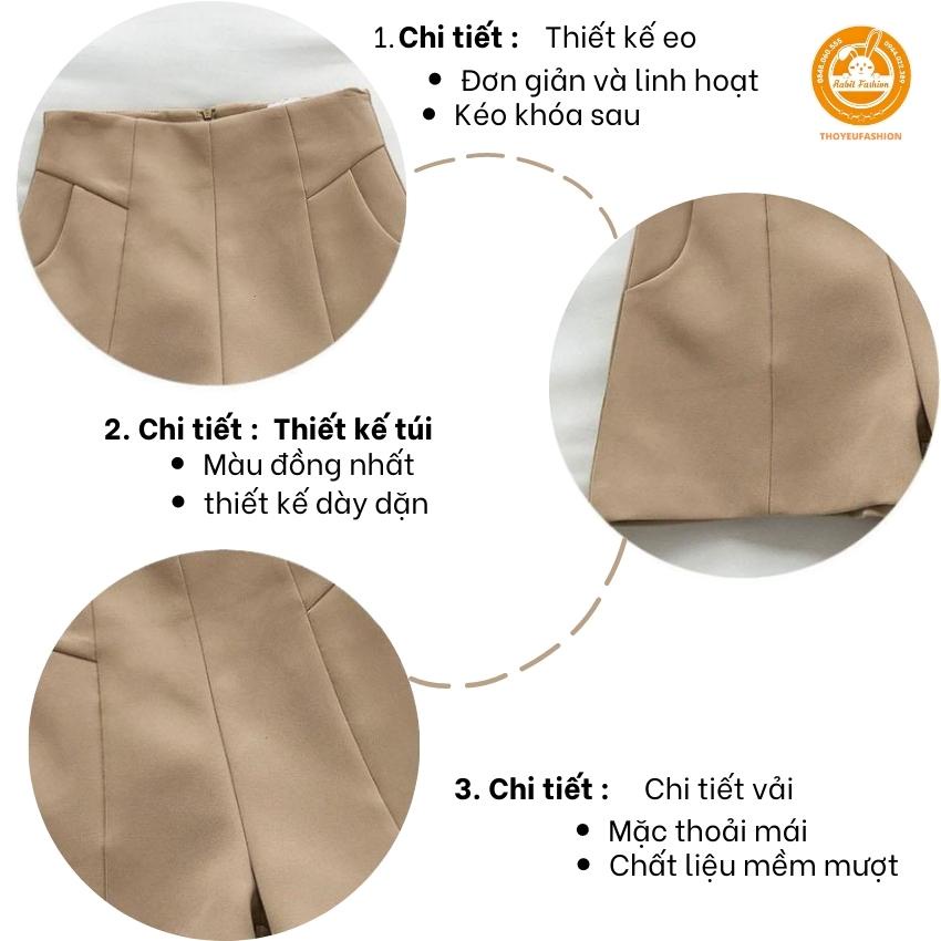 Quần short nữ ống rộng THOYEUFASHION, Quần giả váy nữ thời trang Quảng Châu M9960