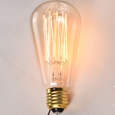 Bóng đèn sợi đốt Retro vonfram 60W Watt Edison bóng đèn E27 vít công nghiệp quán bar quán cà phê trang trí bóng đèn