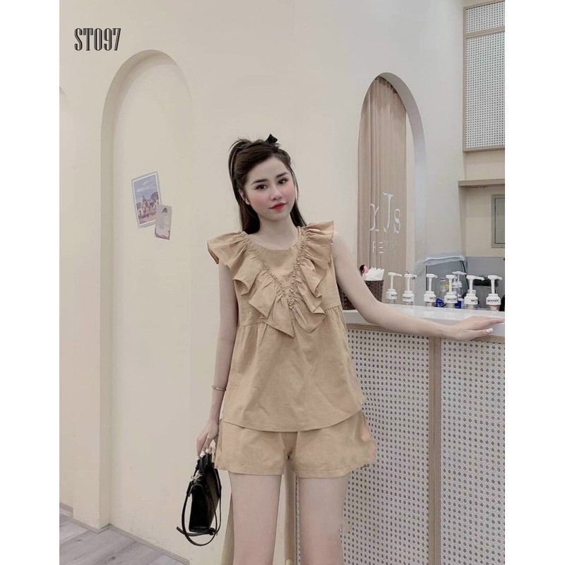 Set bộ đũi áo bèo quần đùi y hình