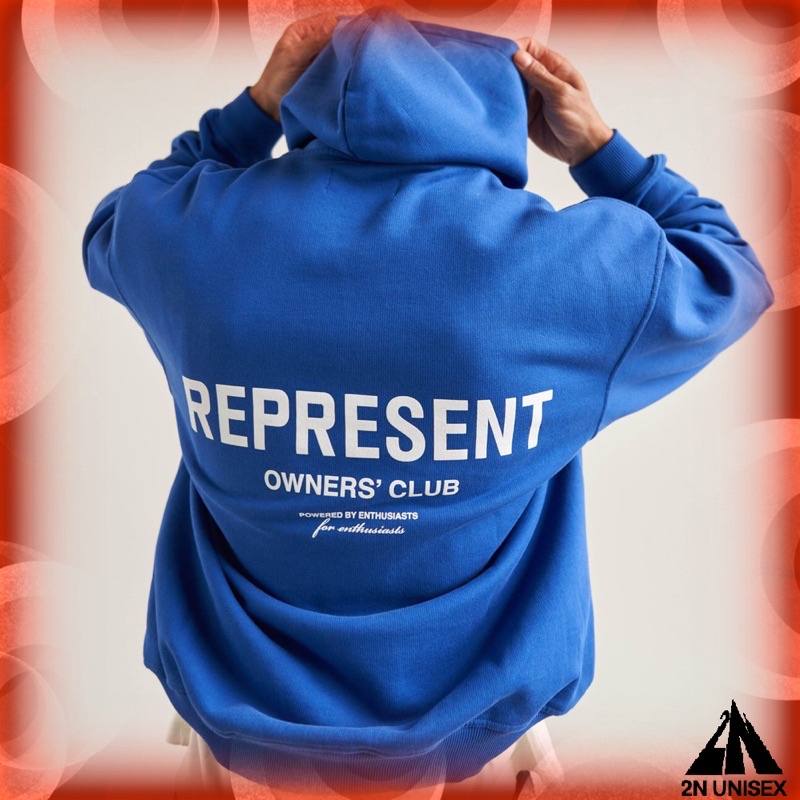 Áo khoác nỉ bông cotton dày mịn - hoodie form rộng unisex represent - 2N Unisex