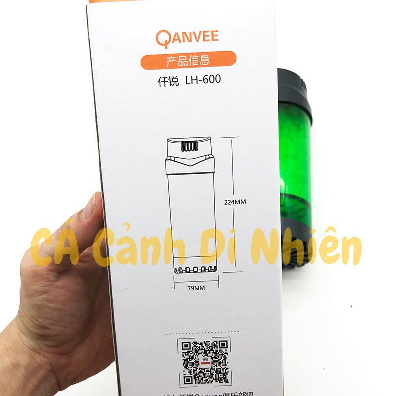 Lò đảo tạo vi sinh lọc nước hồ cá Qanvee LH-600 (kèm sẵn KALDNES)