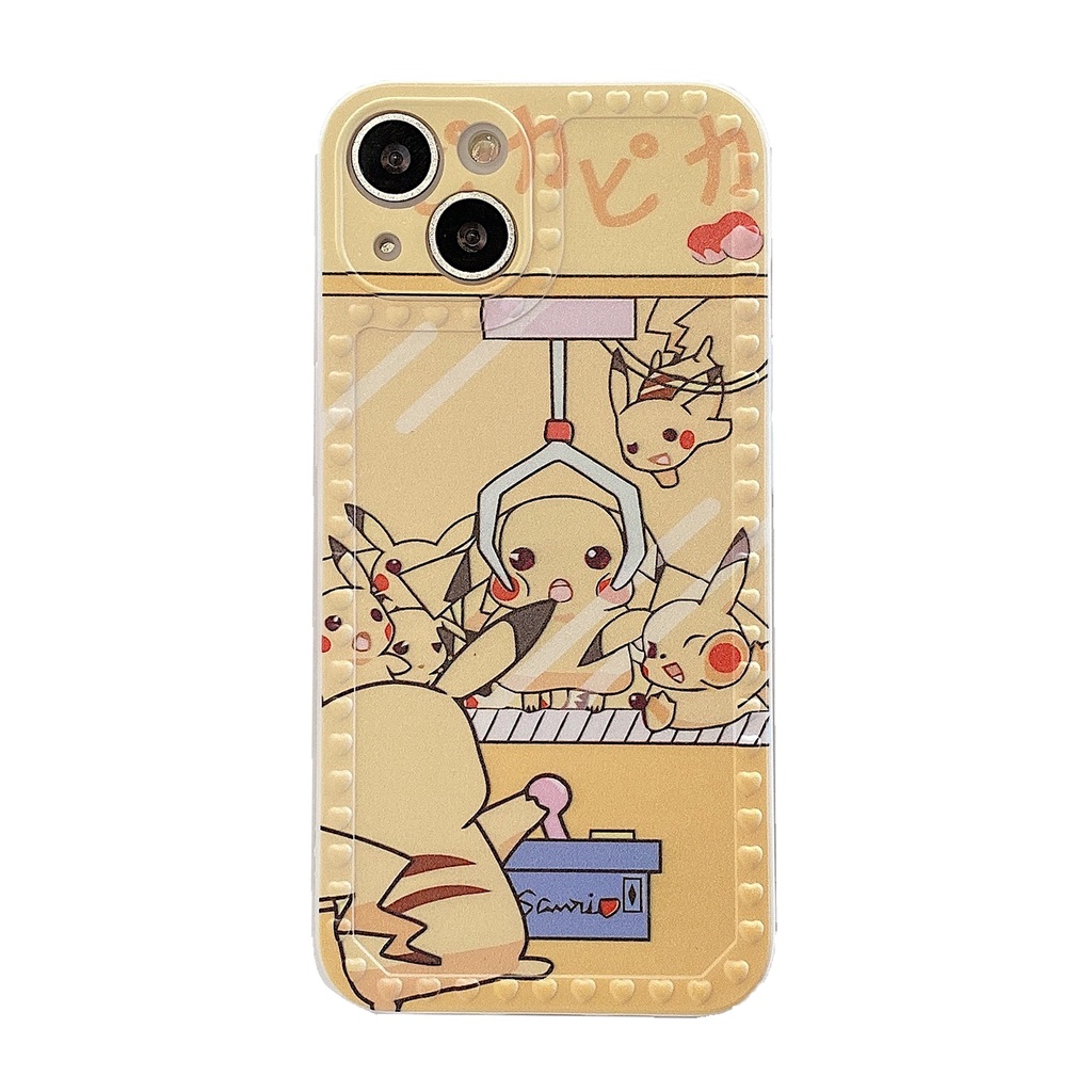 Ốp Điện Thoại Tpu Silicon Siêu Mỏng Bảo Vệ Toàn Diện Họa Tiết Hoạt Hình Pikachu Cho iPhone 13 12 mini 11 Pro XS Max X XR 8 7 Plus