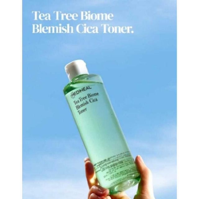 Nước hoa hồng Mediheal Tea Tree Biome Blemish Cica Toner 320ml