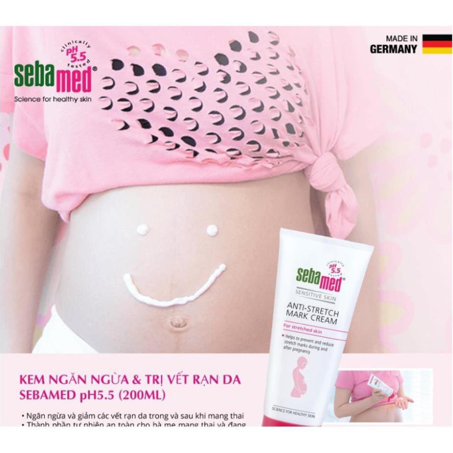 Kem Ngăn Ngừa  Vết Rạn Da Sebamed pH 5.5 - 200ml - Đức | BigBuy360 - bigbuy360.vn