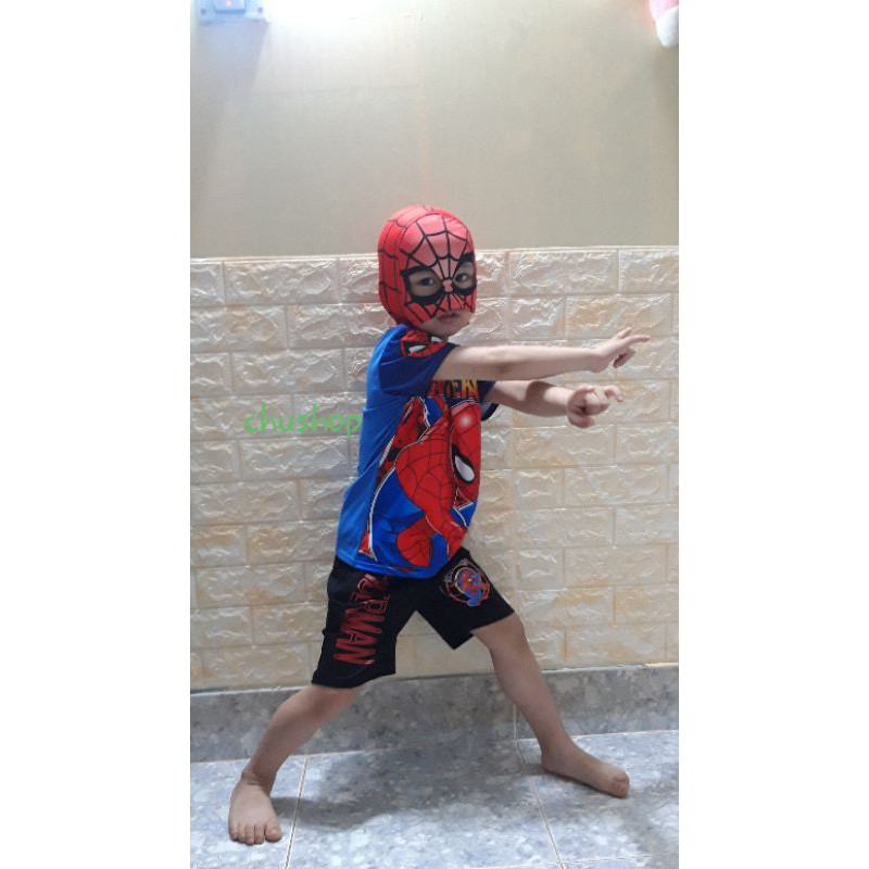 Bộ Quần Áo Siêu Nhân,Siêu Anh Hùng Tặng Kèm Mủ Trùm