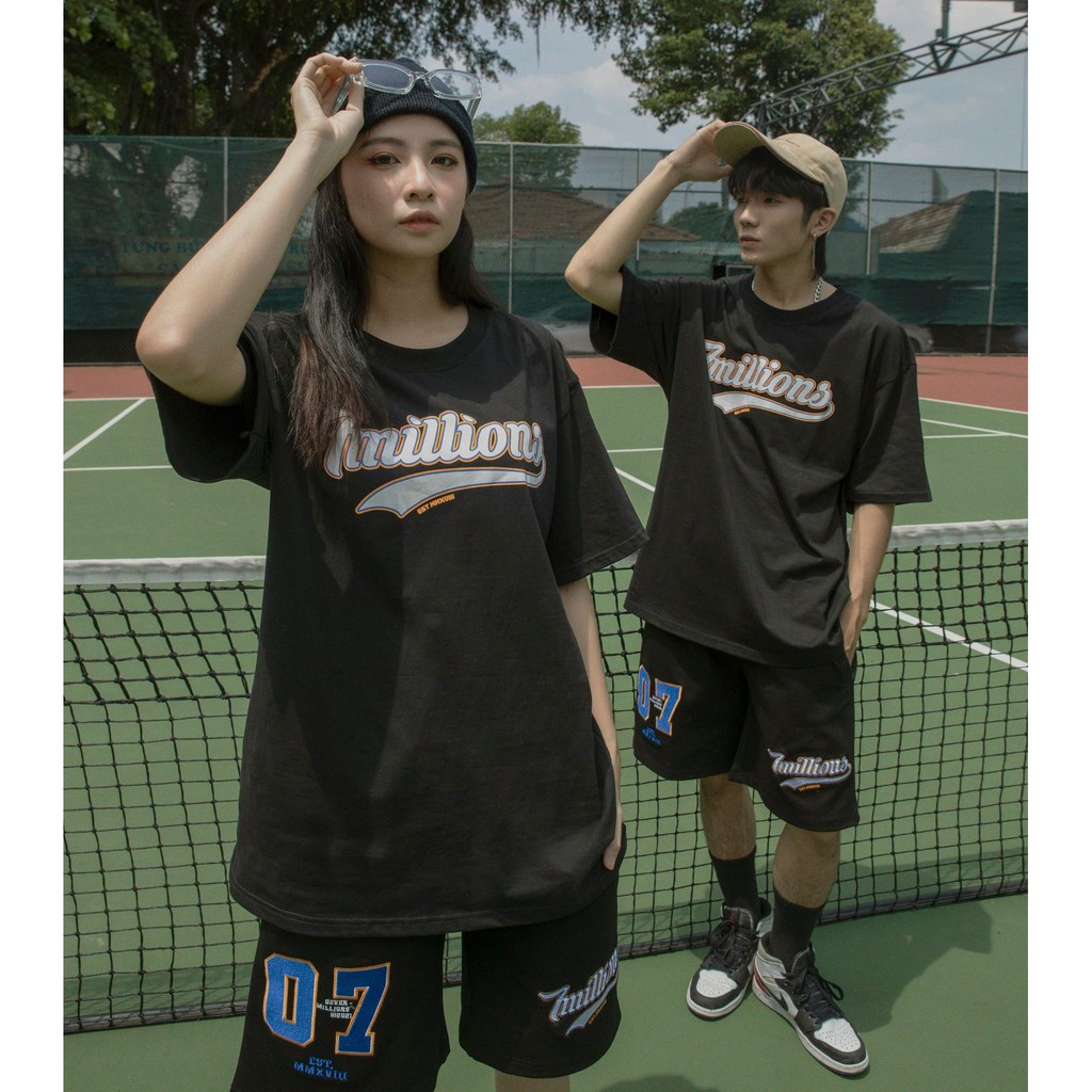 Quần short 7millions 07 Base Ball - Đen | BigBuy360 - bigbuy360.vn