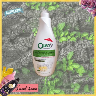 Nước rửa chén bát siêu tốc - osaro sinh học hữu cơ hương tinh dầu thiên nhiên 100% chai 500ml