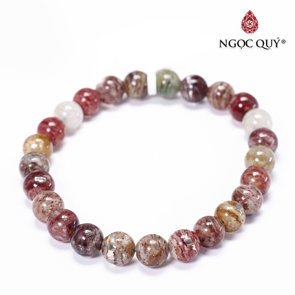 Vòng tay trơn TA ưu linh đa sắc - Ngọc Quý