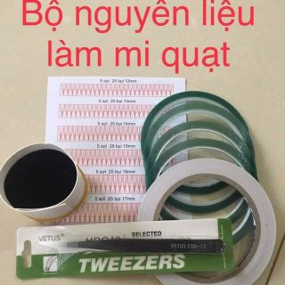 Bộ nguyên liệu làm mi quạt khuôn nhựa