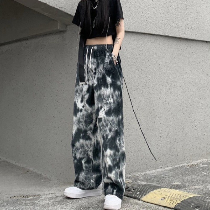 [Mã FAMAYWA giảm 10K đơn 50K] Quần Ống Rộng Dáng Suông Dài Họa Tiết Loang Unisex Nam Nữ Hot Trend - VIETCEN | BigBuy360 - bigbuy360.vn