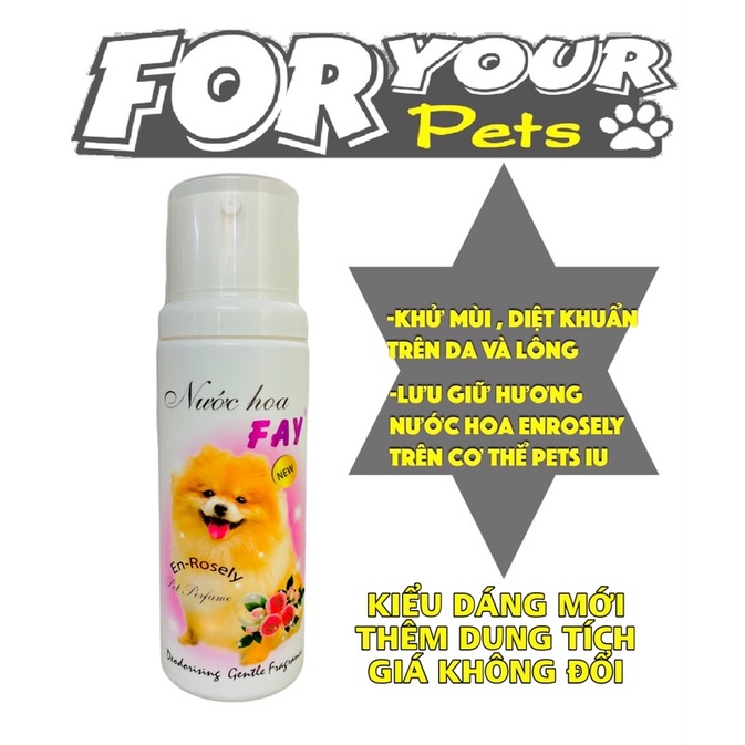 NƯỚC HOA CHO CHÓ MÈO HƯƠNG ENROSELY 90ML - FAY ENROSELY 90ML