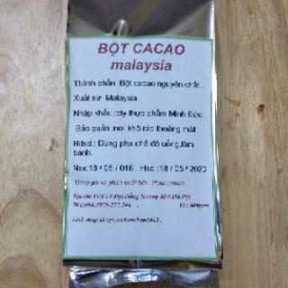 Bột cacao nguyên chất.