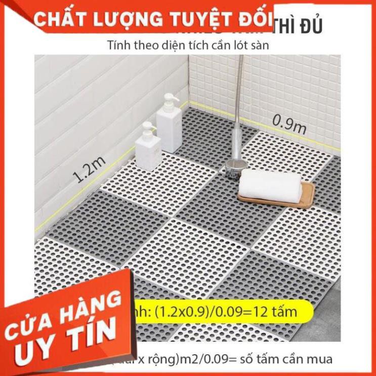 [Hàng loại 1] Thảm chống trơn nhà tắm, tấm thảm nhựa lắp ghép chống tượt nhà vệ sinh, bể bơi