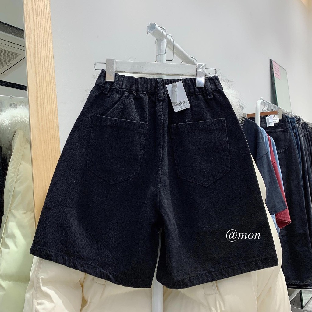 200514 QUẦN NGỐ BÒ NÚT EO - ĐEN - SIZE S,M,L,XL | BigBuy360 - bigbuy360.vn