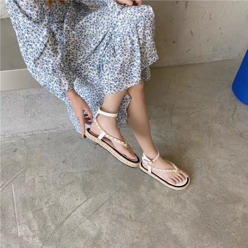 Dép hiền hồ, dép sandal đế cói xỏ ngón cực hot( Kèm video và ảnh thật) HÀNG CÓ SẴN