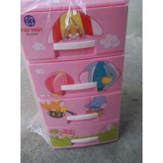 Tủ nhựa 4 tầng mini việt nhật