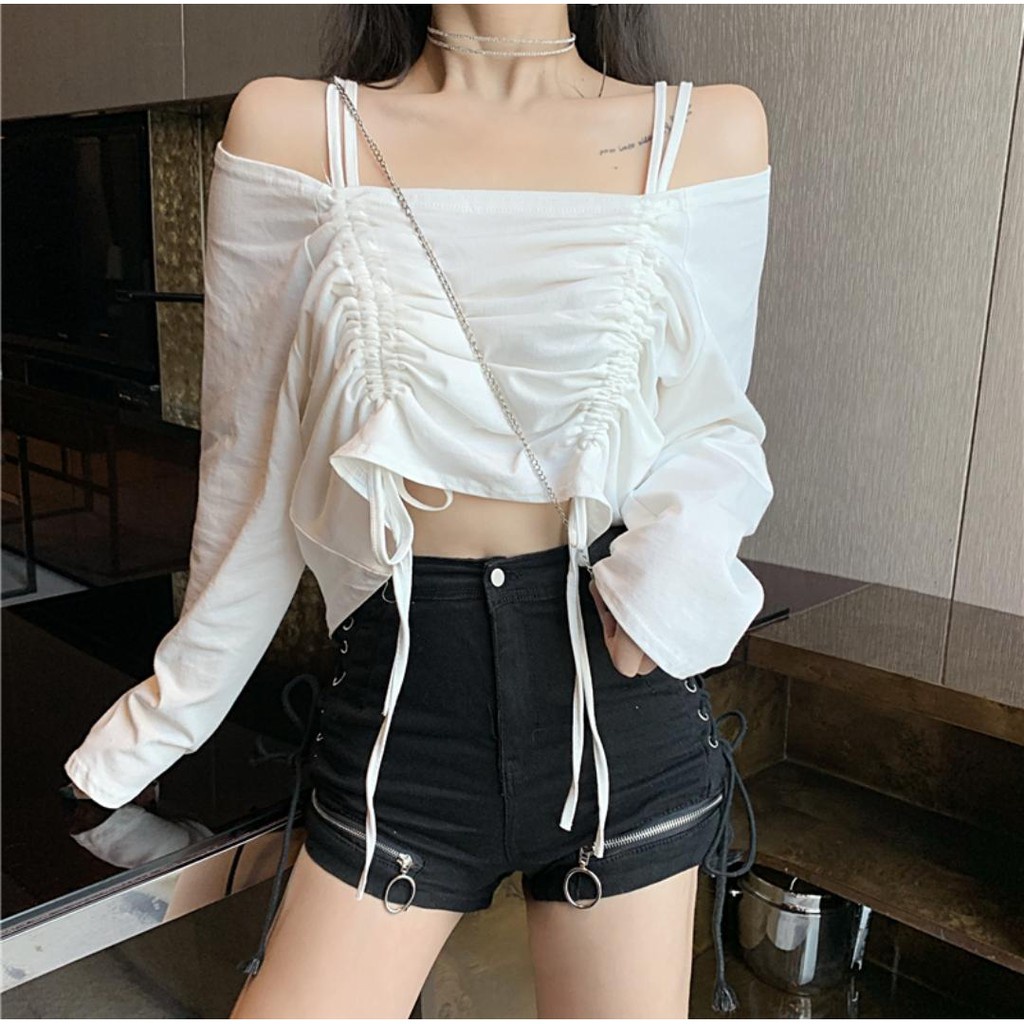Áo kiểu Hàn Quốc tay dài thời trang mới nhất XK873