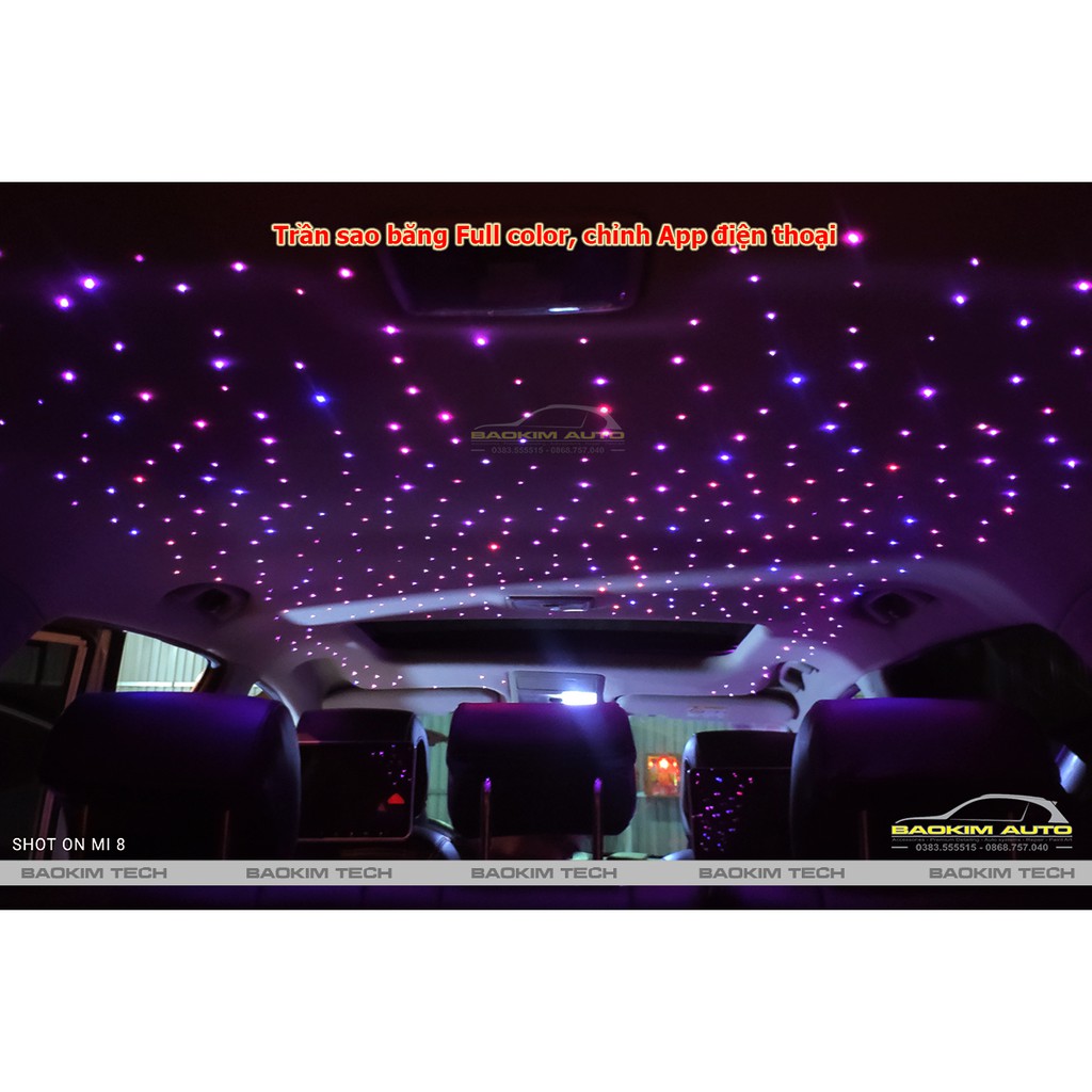 Trần ánh sao nhân tạo siêu sang cho xe hơi, trần nhà - Karaoke - Bar. Hiệu ứng sao băng, sao rơi