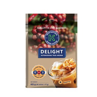 [COMBO 02 HỘP] CÀ PHÊ  SỮA HÒA TAN 3IN1 K-DELIGHT