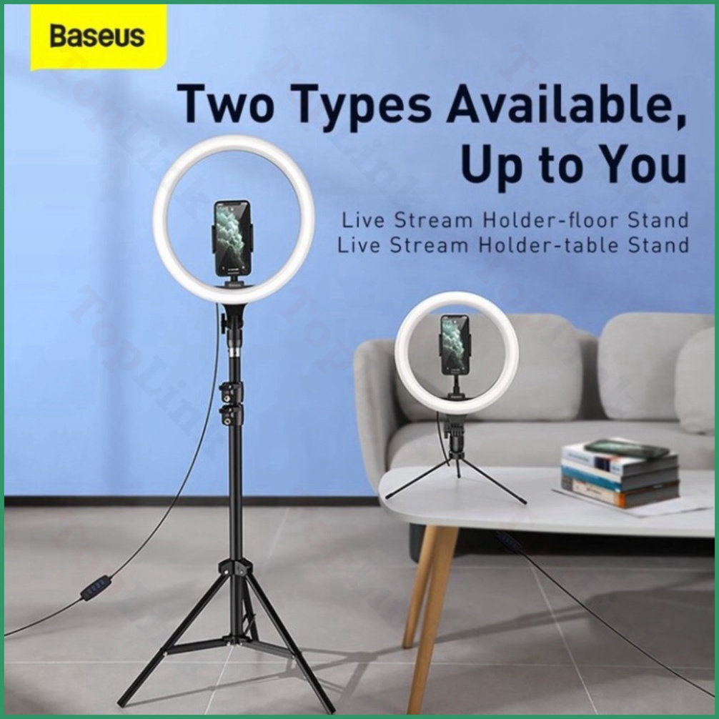 [Chính Hãng] Đèn Livestream Bán Hàng, Chụp Hình - Đèn Live Stream Baseus Live Stream Holder-Table Stand 3 Nhiệt Độ Màu
