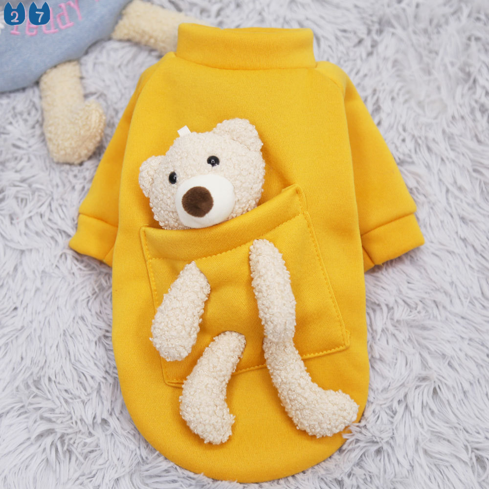Áo Hoodie Hình Gấu Dễ Thương Cho Thú Cưng