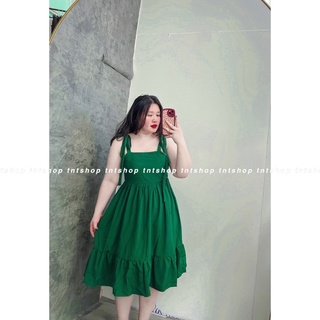 ĐẦM MAXI HAI DÂY [ TNT SHOP BIGSIZE 60kg 90kg ]