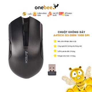  Chuột không dây A4tech G3-200N 1000 DPI Smart Wireless 2.4GHz Optical