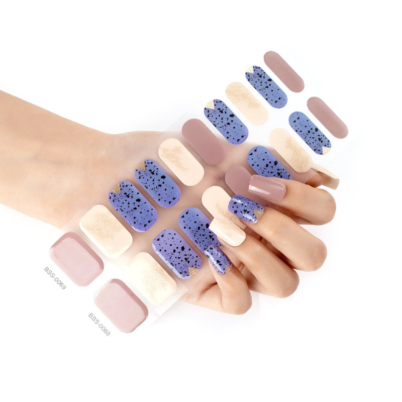 Set 20 Dải Gel Dán Toàn Diện Chống Tia UV / Ánh Sáng LED