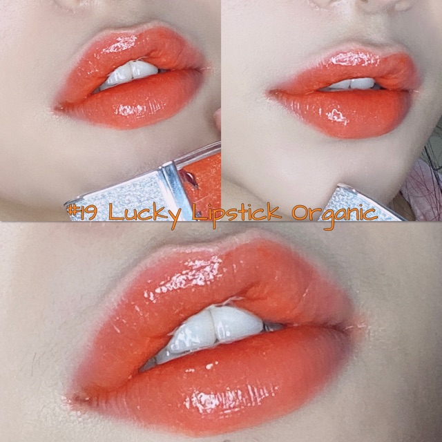 Son dưỡng có màu 💄 Lucky Lipstick Organic 🍃 Son thiên nhiên - son bóng - son không chì