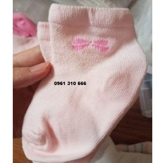 (Tặng 1 vòng dâu cho bé)- Sét 5 đôi tất lưới Cổ Cao Cho Bé 3 tháng - 12 tháng