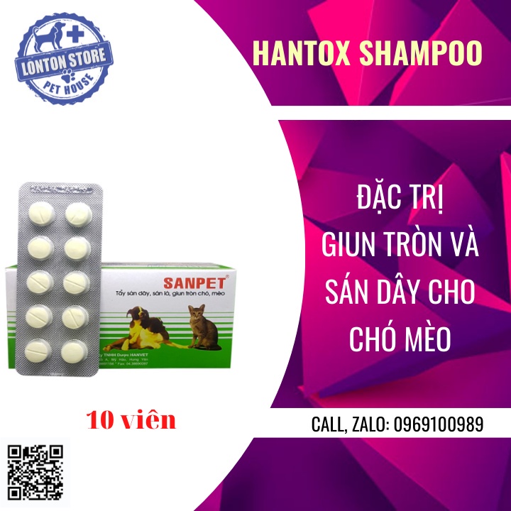 HANVET #S.@.n v.e.t  Xổ gi.un cho cún mèo  #S.a.n   v.e.t - Lonton store