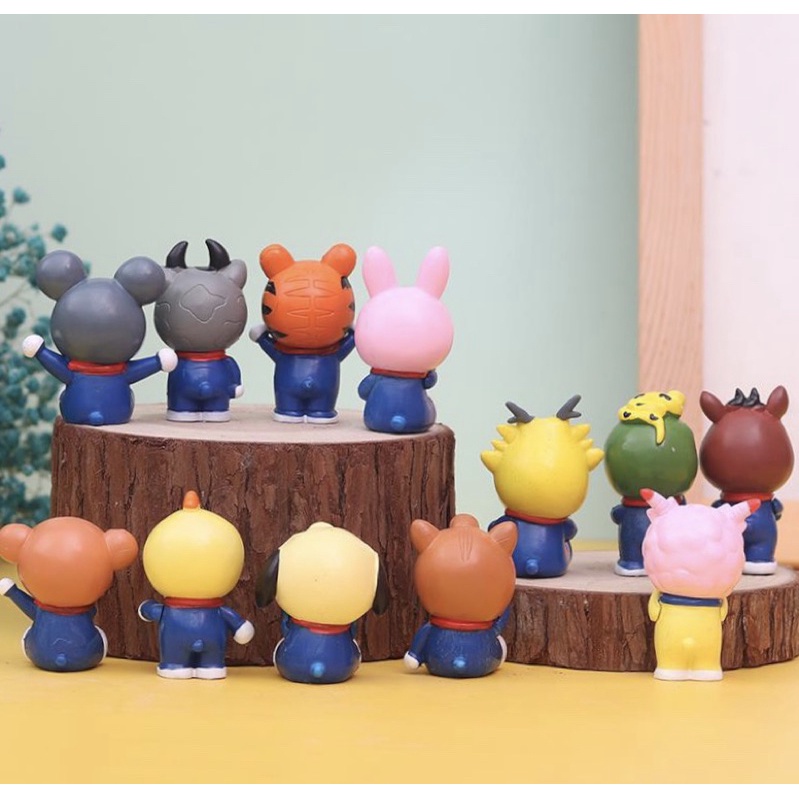 Mô hình Doraemon Doremon - Mẫu 12 con giáp Doraemon Doremon - 12 con giáp - Cao 5cm