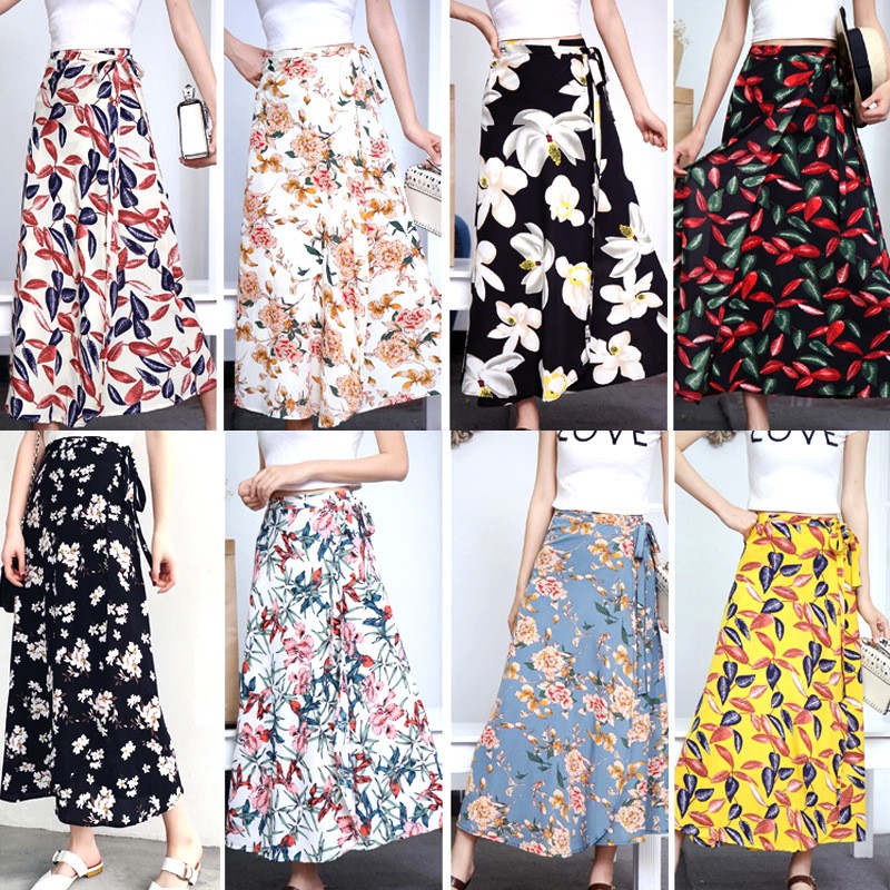 [Hàng có sẵn] Chân Váy Đi Biển Dáng Dài Vintage Mặc Được Nhiều Kiểu, Váy Quấn Buộc Dây | BigBuy360 - bigbuy360.vn