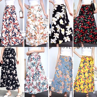 Chân Váy Đi Biển Dáng Dài Vintage Mặc Được Nhiều Kiểu, Váy Quấn Buộc Dây