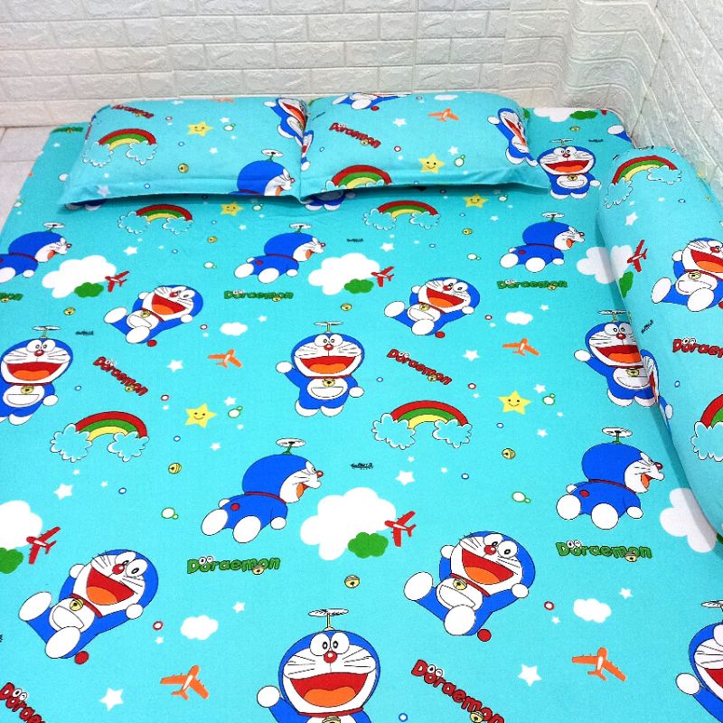 BỘ DRAP THUN HÀN QUỐC DORAEMON 4 MÓN